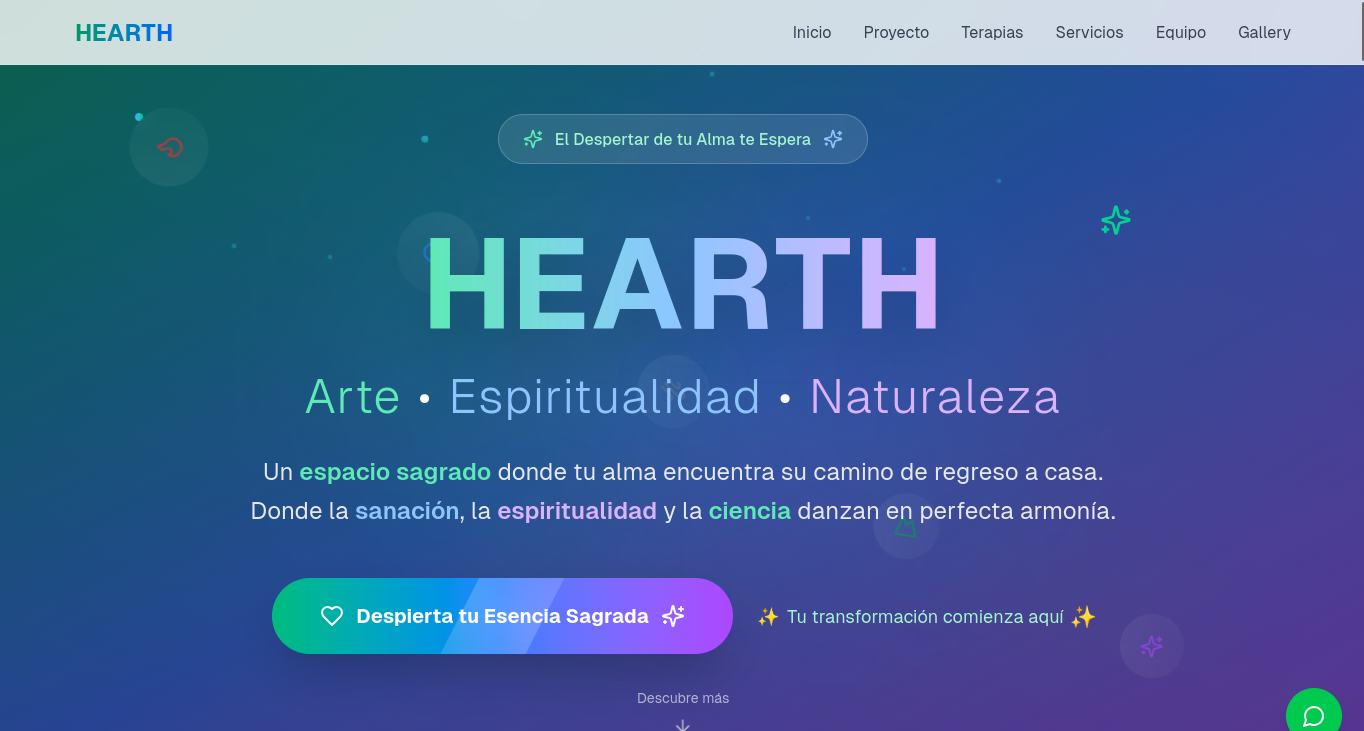 Hearth Wellness Landing Page